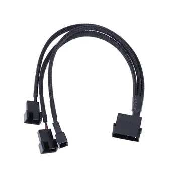 

4pin IDE Molex to 3-Port 3Pin/4Pin Cooler CPU Cooler / Case / Chasis Cooling Fan Power Cable Splitter Adapter