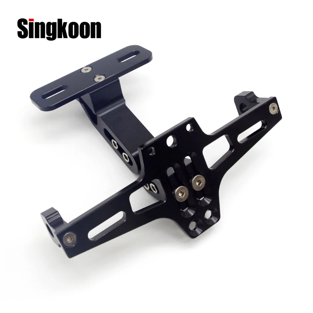 

Universal Motorcycle License Plate Holder number plate Frame Support Bracket Adjustable FOR bandit 650 yamaha fz6 fazer xt660