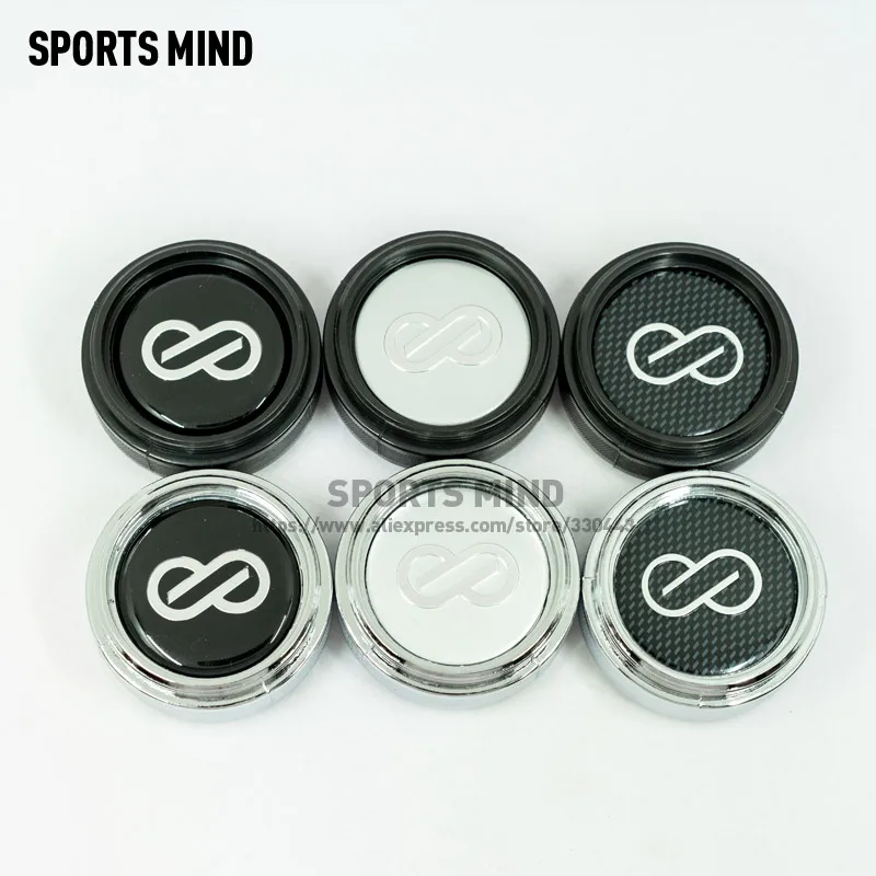 

4PCS/lot 61MM Car Wheel Center Hub Caps for ENKEI Emblem Logo chrome / black Auto Styling Rim Hub Cap