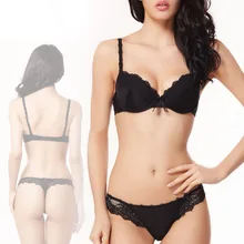 Women Fashion Brand Bra & brief Sets Bottom Underwear Push Up Lace Brassiere and G String Thong Conjunto de Langerie BS271