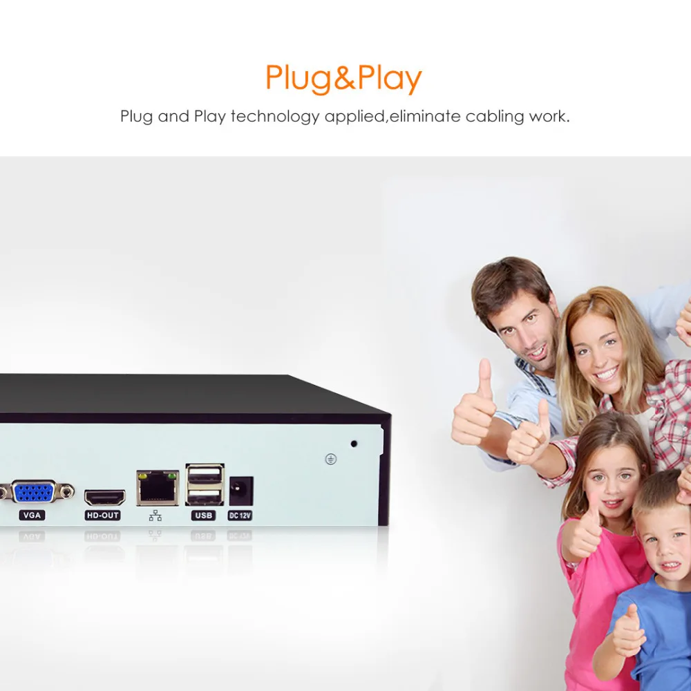  VStarcam HD 8CH NVR Audio di ingresso HDMI 9 Canali Network Video Recorder per telecamera ip Sistem