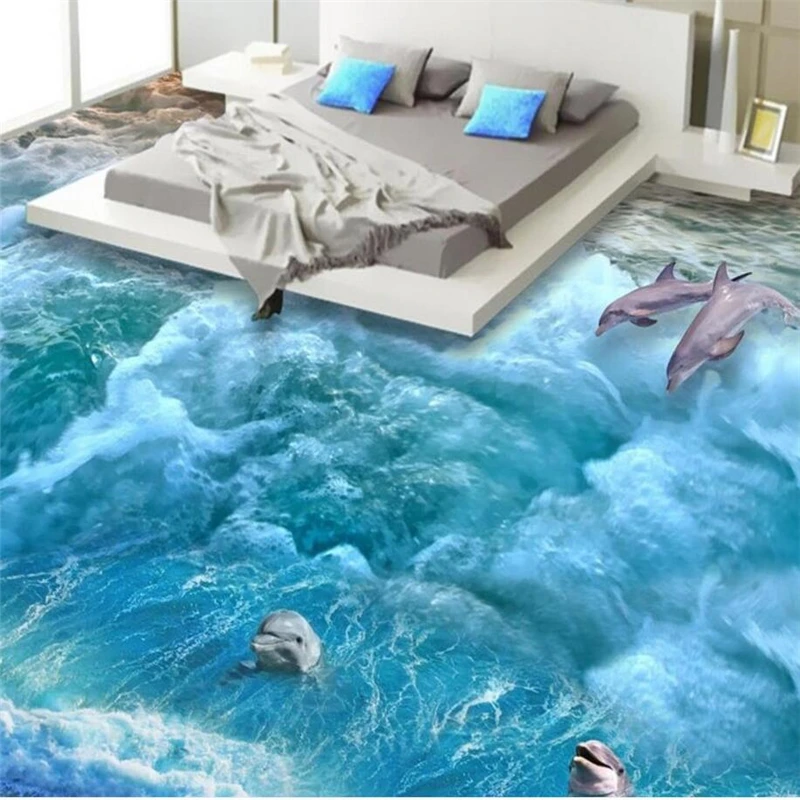beibehang Custom 3D flooring stickers Ocean World Flooring Room living room bedroom flooring pictures papel de parede 3d mural beibehang Custom 3D flooring stickers Ocean World Flooring Room living room bedroom flooring pictures papel de parede 3d mural