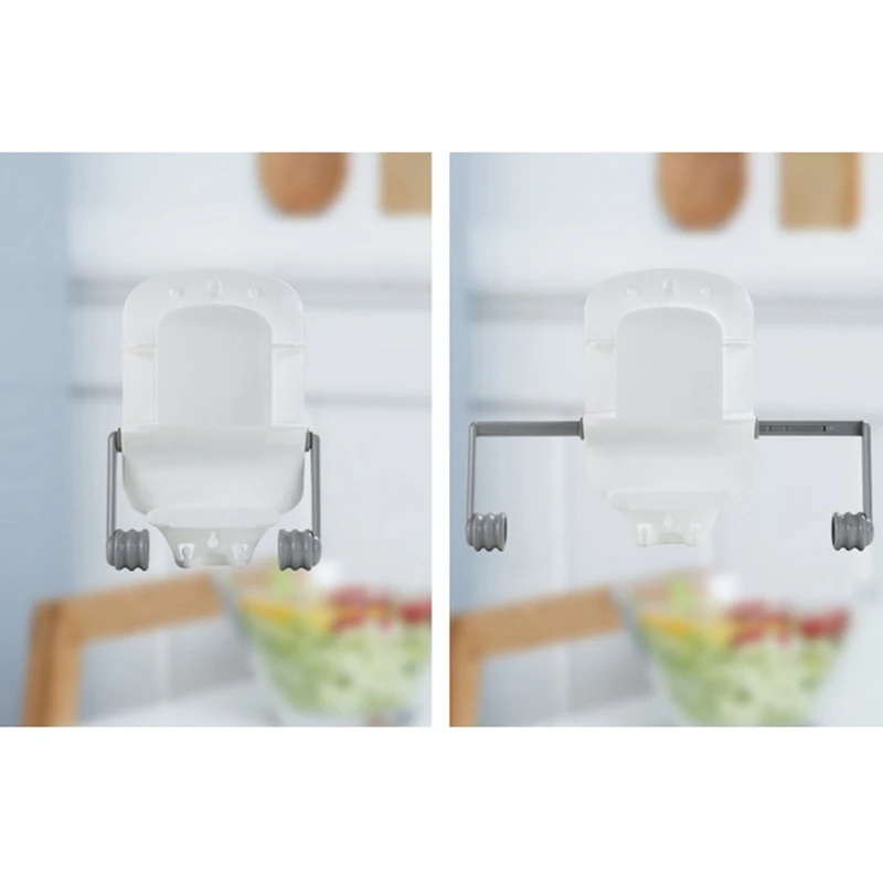 Выдвижной держатель туалетной бумаги цепляется пленка стеллаж для хранения белый держатели для полотенца бумага рулон для дома Кухня Аксессуары для ванной комнаты