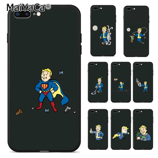 MaiYaCa pip boy fallout Coque Shell Phone Case for Apple iPhone 8 7 6