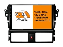 otojeta big screen hd car DVD player radio headunit tape recorder for 13-14 TOYOTA VIOS YARIS android 8.1 multimedia stereo