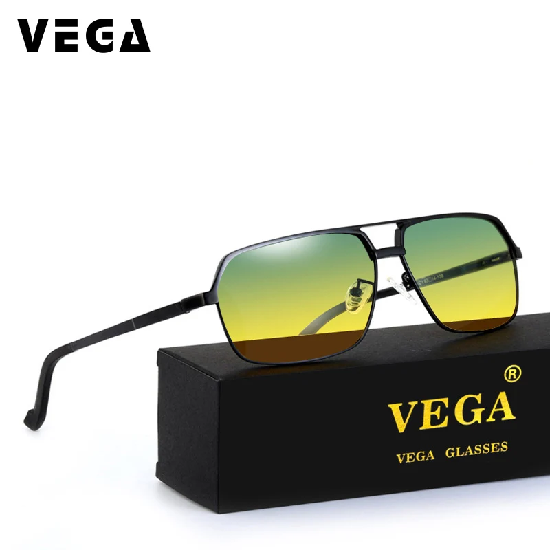 VEGA, оправа из алюминиево-магниевого сплава, поляризационные солнцезащитные очки для женщин и мужчин, HD очки для ночного видения, очки для вождения, 8549