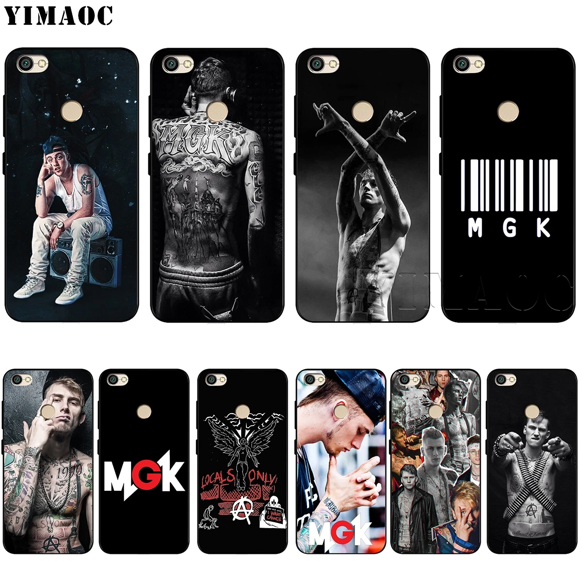

YIMAOC MGK Machine Gun Kelly Silicone Case for Xiaomi Redmi Note 4 4x 4a 5 5a 6 8 Pro Prime Plus