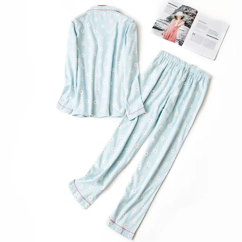 Милые Мультяшные хлопковые пижамы, женские пижамные комплекты, Осенние Слоны, 99% хлопок, женская одежда для сна, цветочный принт, пижамы mujer