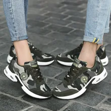 Spring women walking shoes models mesh breathable suede camouflage sneakers men sport shoes Outdoor comfort lovers running shoes