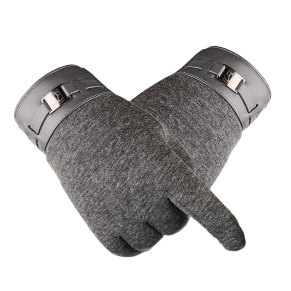 

Outdoor Sports Autumn Winter Gloves Men Thicken Warm Cashmere Thermal Mittens Male Touching Screen Gloves For Smart Phone/Ipad