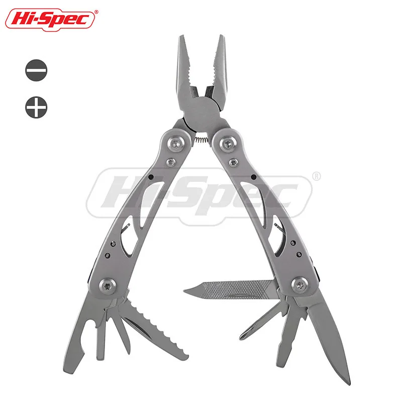 

Hi-Spec 12 in 1 12 in 1 Multitool Pliers Cable Wire Stripper Stainless Side Cutter Knife Scissors Screwdriver File Bottle PL002