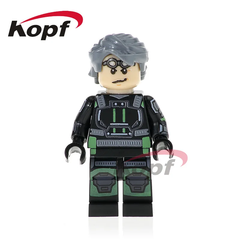 

Single Sale Super Heroes Quic ksilver X-Men Longshot Ultimate Angel Rogue Building Blocks Collection Toys for children PG322