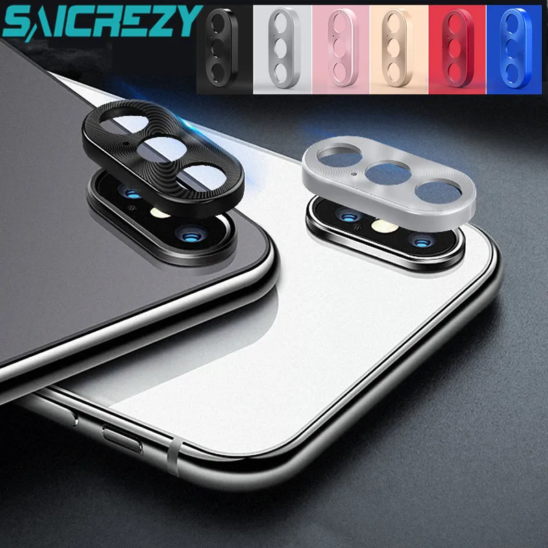 

For iPhone X Rear Camera Lens full Protective Ring case Cover Protector For iPhone XS Max XR Metal Case Mobile Phone accessories