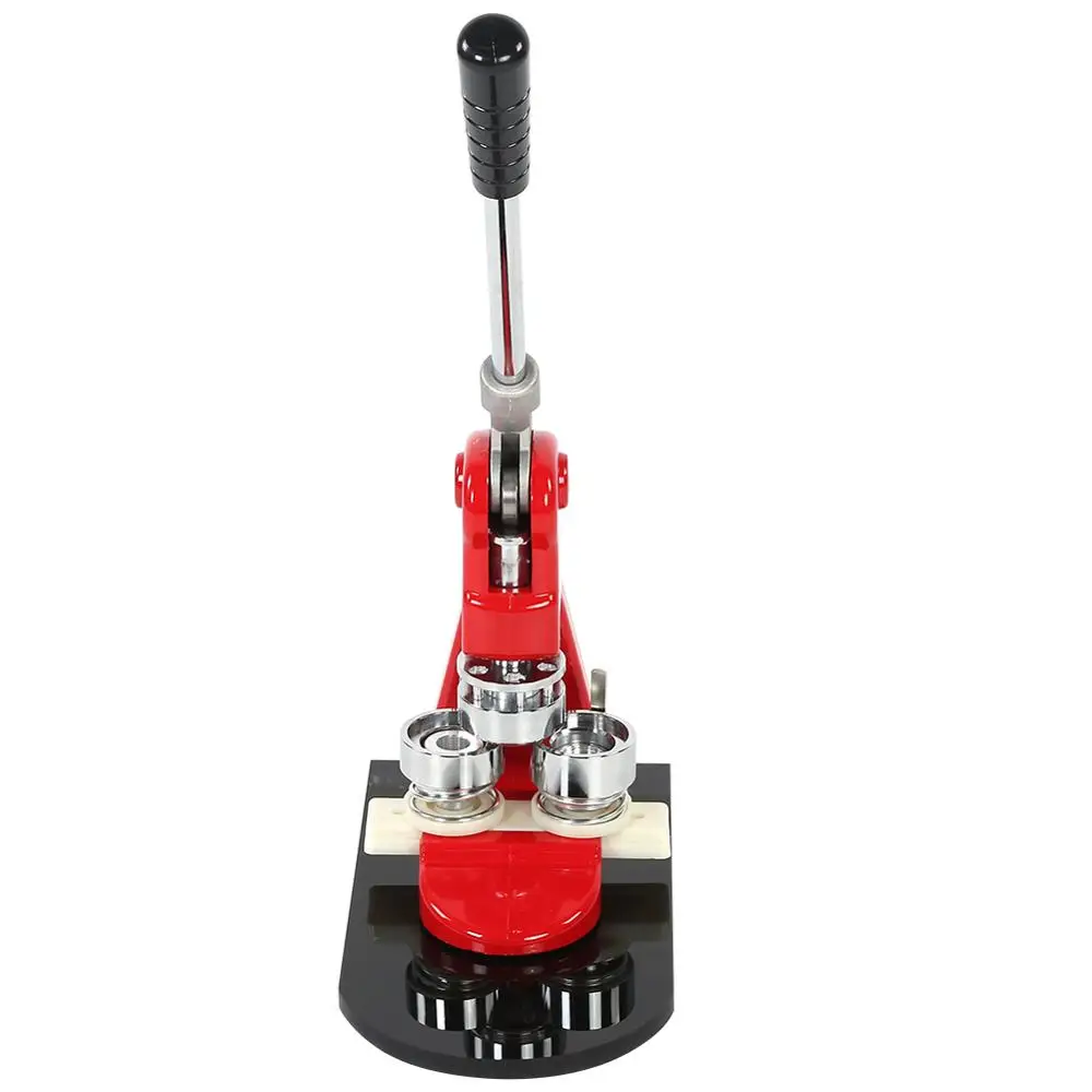 

Heavy Duty Pin Button Badge Maker Punch Press Machine With 1000 Circle Button Parts+Circle Cutter for 3.2cm Button Badges