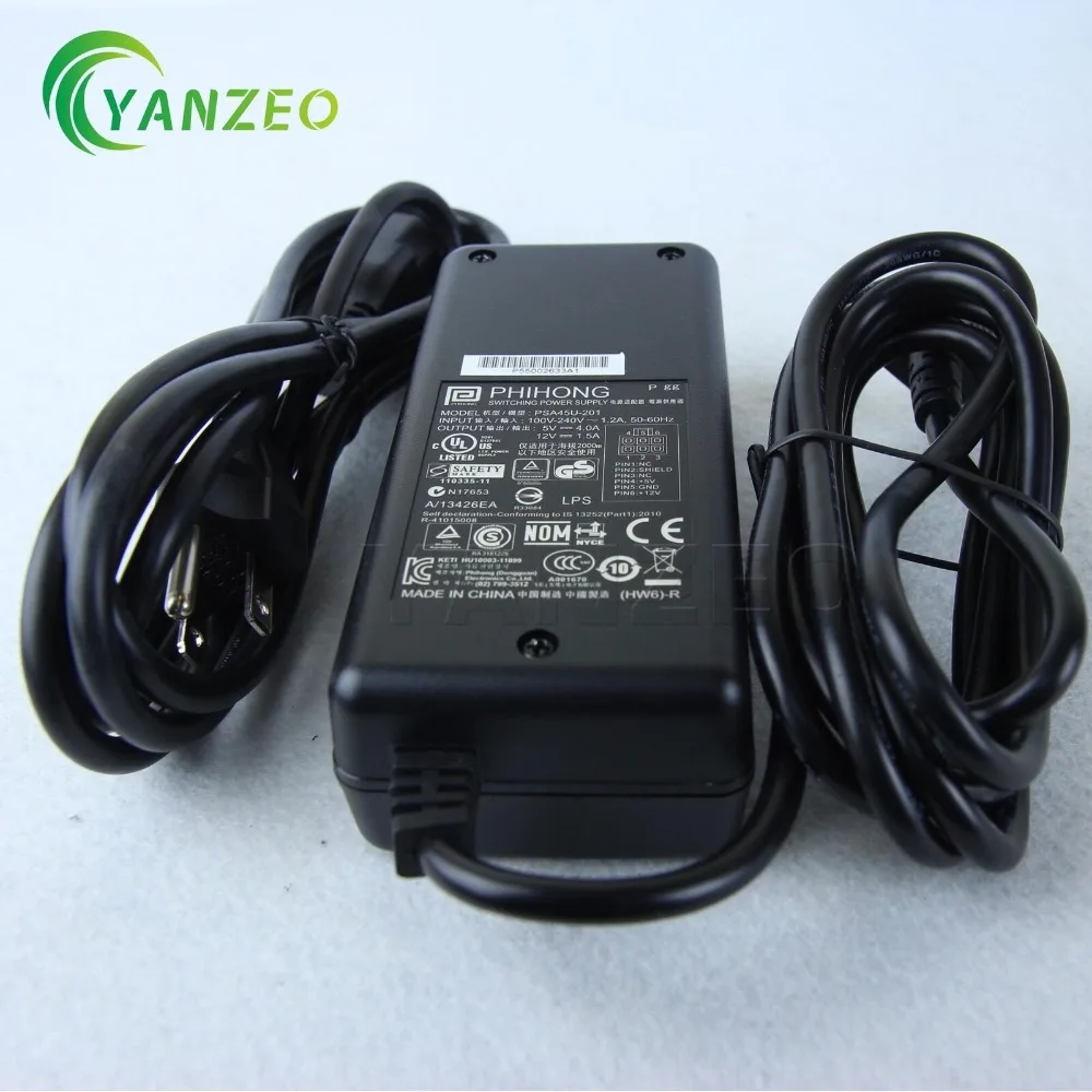 PSA45U-201 For PhiHong Switching Power Supply AC Adapter + 12V Power Cord