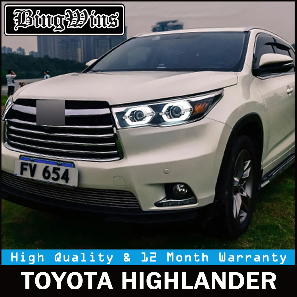 Car Styling For Toyota Highlander Headlights 2017 2016 New Car Styling For Toyota Highlander Headlights 2017 2016 New Kluger Led Headlight Drl Lens Double Beam H7 Hid Xenon In Light Embly From