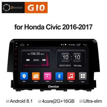 

Android 8.1 Quad 4Core 2GB RAM+16GB ROM 9 inch Car DVD Player for Honda Civic 2016 2017 GPS Navi Radio Stereo 4G SIM TPMS