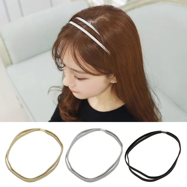thin elastic headbands for women