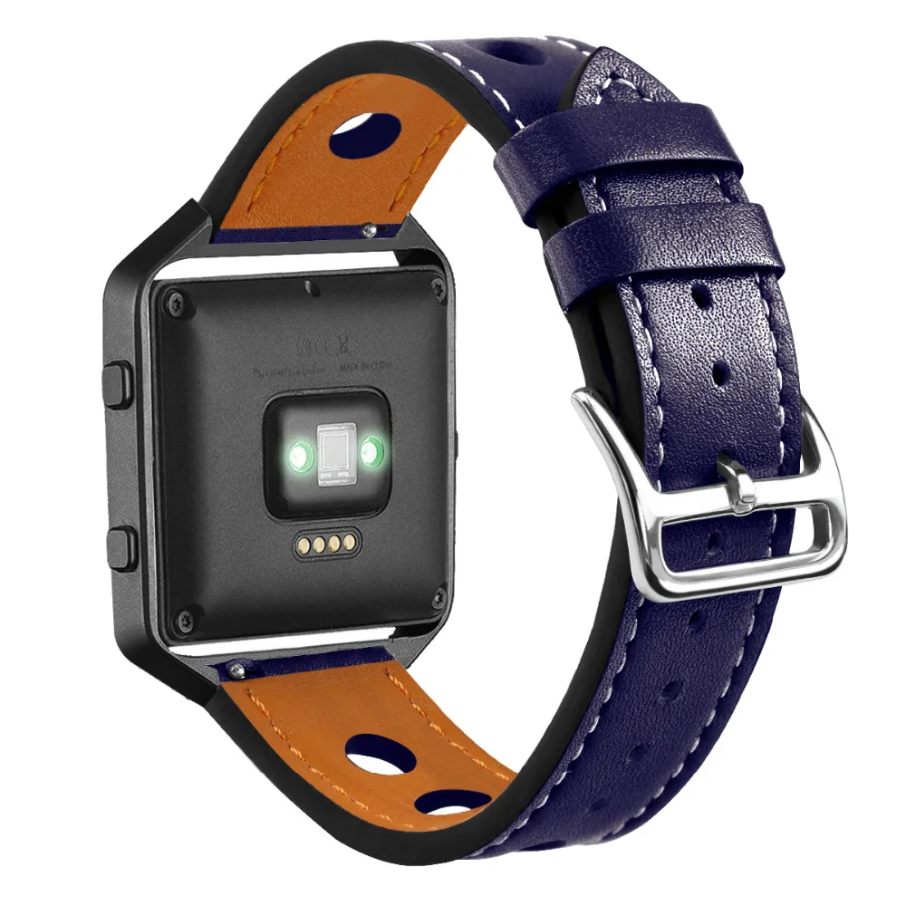 Bands Leather for Fitbit Blaze Small Large Hollow Strap (13)