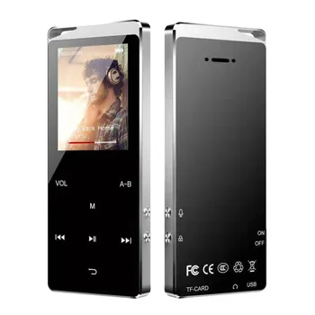

2019 New Bluetooth MP4 Music Player 4GB 8GB 16GB Touch Key SD Card Insert FM Radio Multiple Language Luxury Metal HiFi Player