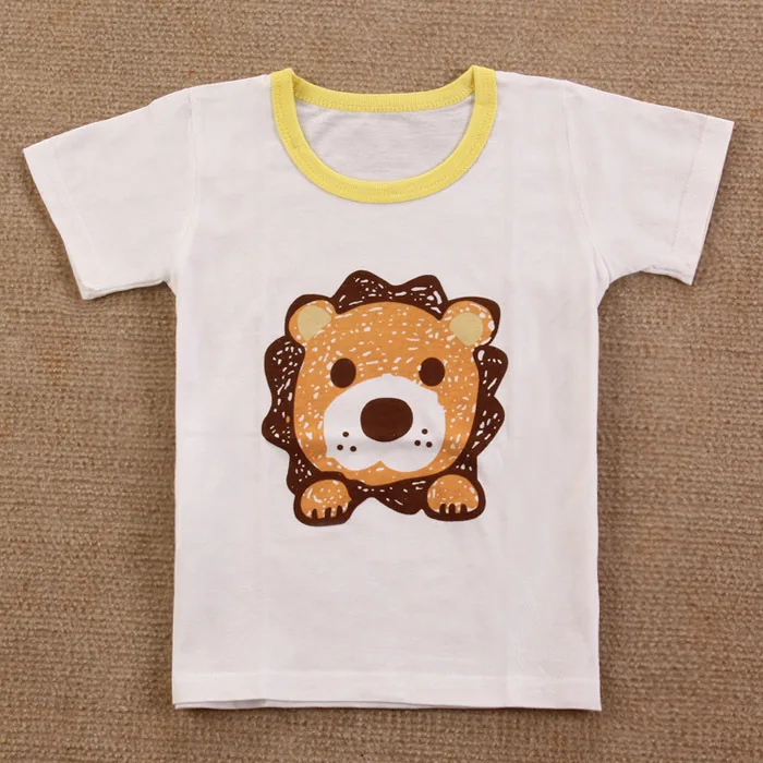 4 шт./лот модная детская футболка с короткими рукавами для детей Дети Шор футболка футболки для малышей Детские хлопковые футболка S - Цвет: Синий