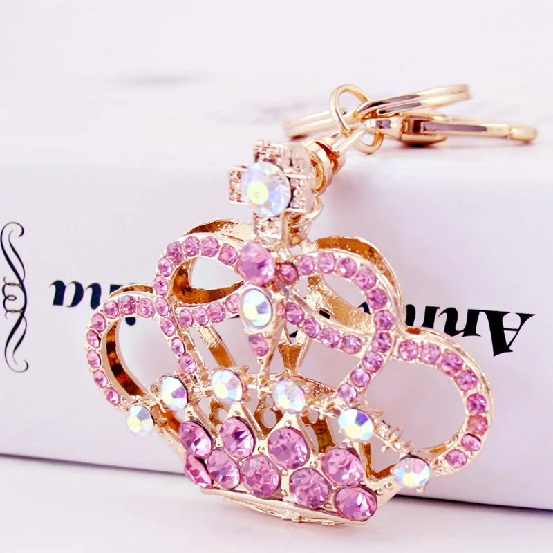 

MH jewelry fashion creative new car keychain hollow crown bag accessories pendant key chain