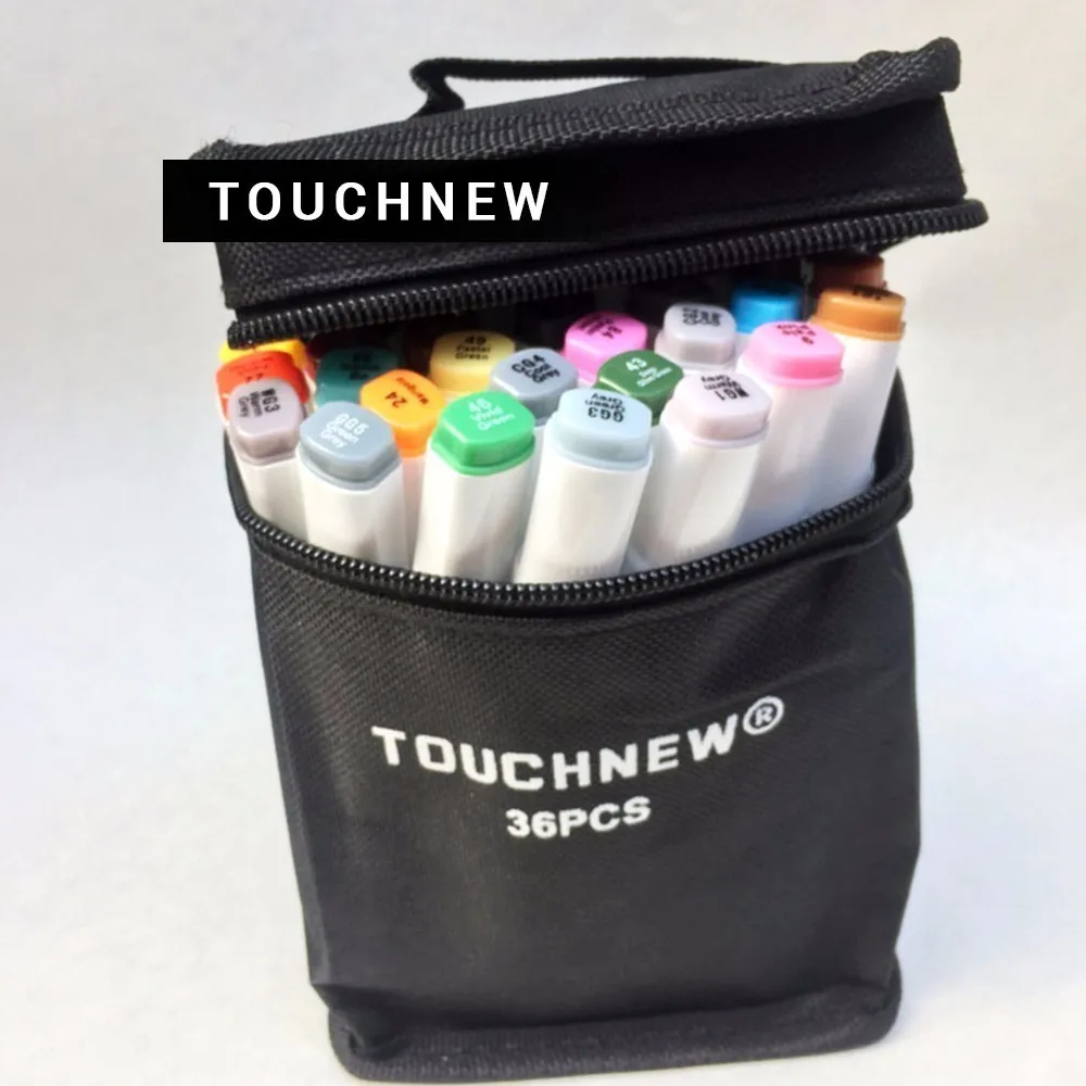 

Best TOUCHNEW Alcohol oily Mark Pen Two-headed school Students design Hand-painted 60 72 80 Color fine markers manga brush pen
