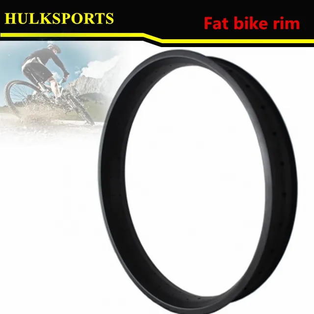 Cheap Hot Sale FatBike Tubuless or Hook Carbon Rims 32 Holes Front And Rear UD Matt Snow Bicycle Rim Wheels 100mm