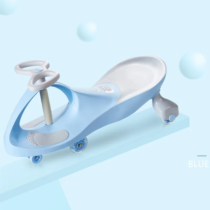 Perfect New Twist car child bicycle yoyo balance Trolley caster buggy 1-3 male and female baby mute round swing Pedicab vehicle 2