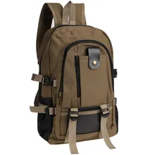 Men Women Canvas Backpack Unisex Outdoor Military Backpack Camping Hiking Bag Trekking Sport Rucksacks