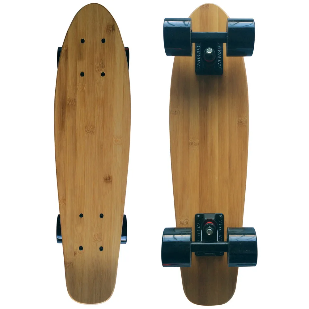 Мини скейтборды из бамбука 22X6 дюймов|skateboard parts|longboards bamboolongboard blank | - Фото №1