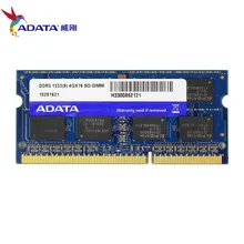 Ноутбук AData 4GB DDR3L 4GB 1333MHz PC3-10600 DDR3 1,35 V-1,5 V ram SO-DIMM 1333 10600 2G 204-PIN