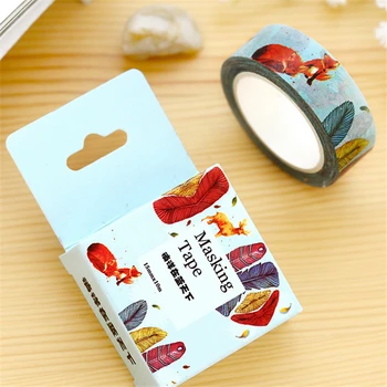 

1 PC Size 15 Mm*10m Diy Wander In The Blue Sky Washi Tapes Masking Tape Decorative Adhesive Tapes