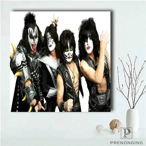 

Custom kiss band (1) Poster Printing Posters Cloth Fabric Wall Art For Living Room Decor#19-01-14-59