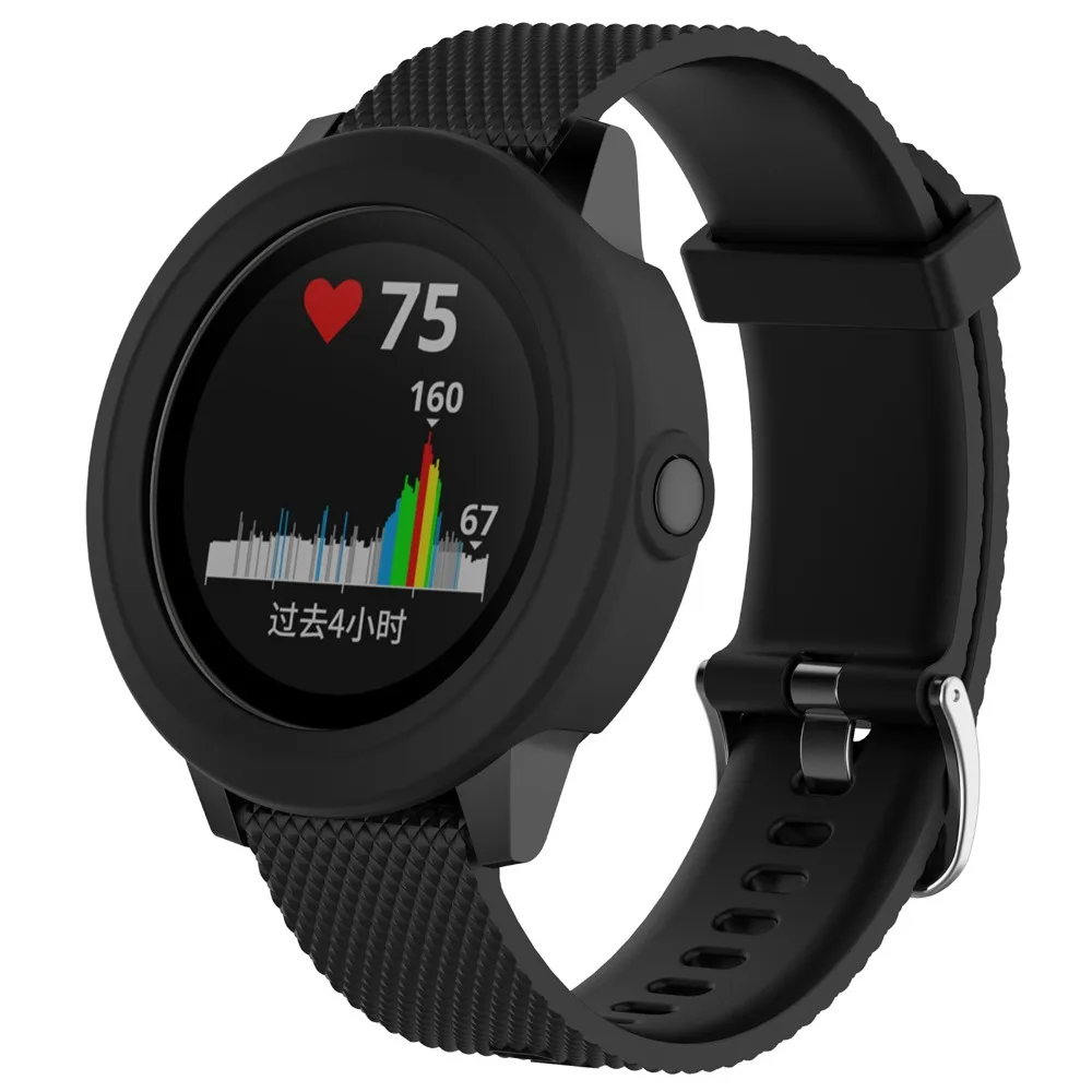 Силиконовой резины рукава крышка Защитный чехол для Garmin Vivoactive 3 Чехлы для часов для Garmin Vivoactive3 Shell Чехол