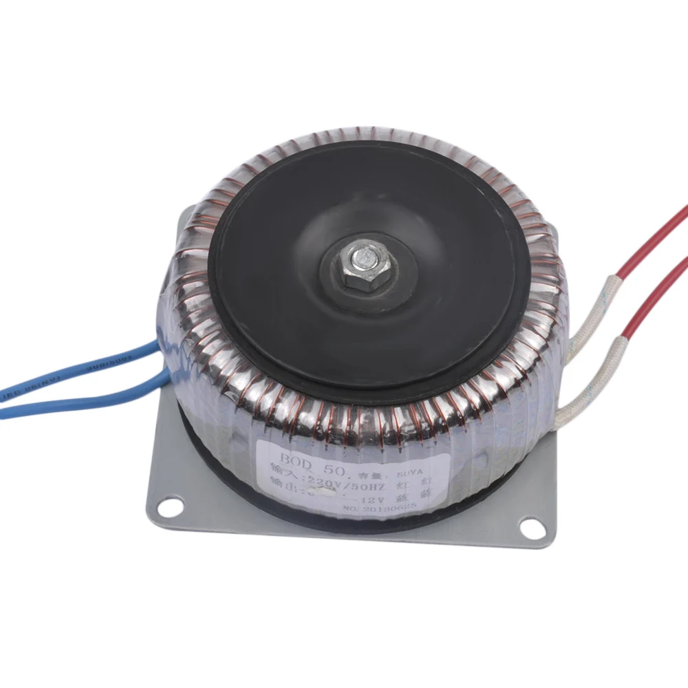 

Toroidal Transformer 220V To 12V*2 Generator 4.2A Independent 50VA/W Copper Annular Coil Isolation Secondary Voltage Converter