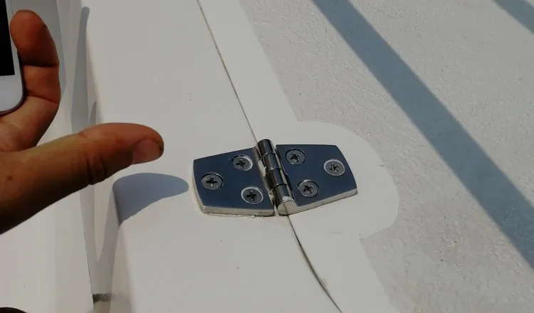 Porta da Cabine Inoxidável Marinha Barco Cinta Dobradiça Resistente Espelho Alto Acabamento Hatch Locker 5 Pces 38*76mm Aço 316 10 Cheap Equip. marít.