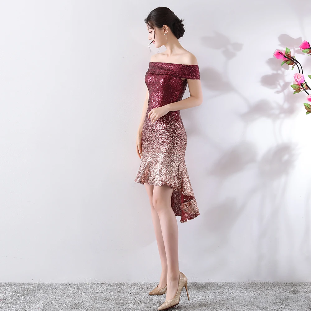 2018 New Vestidos Mujer Europe And The Wrapped In Chest, A Gradual Change Of Beads, Hip Sexy Dress, Dinner Night Dress Sequins (2)