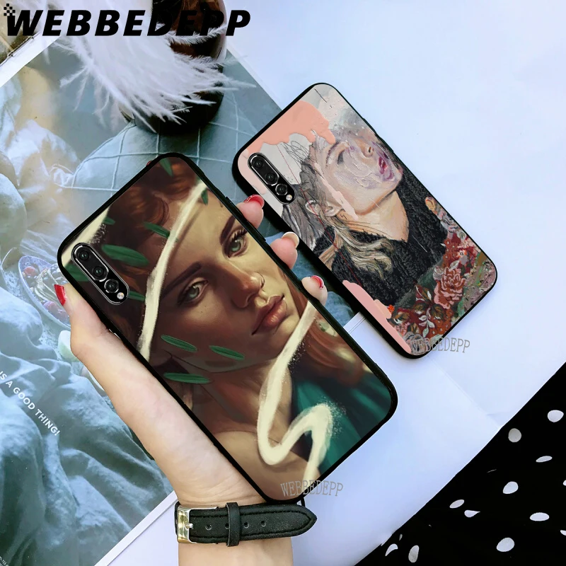 WEBBEDEPP художественный абстрактный Мужской мягкий чехол из ТПУ для Huawei Y6 Y7 Prime Y9 Mate 10
