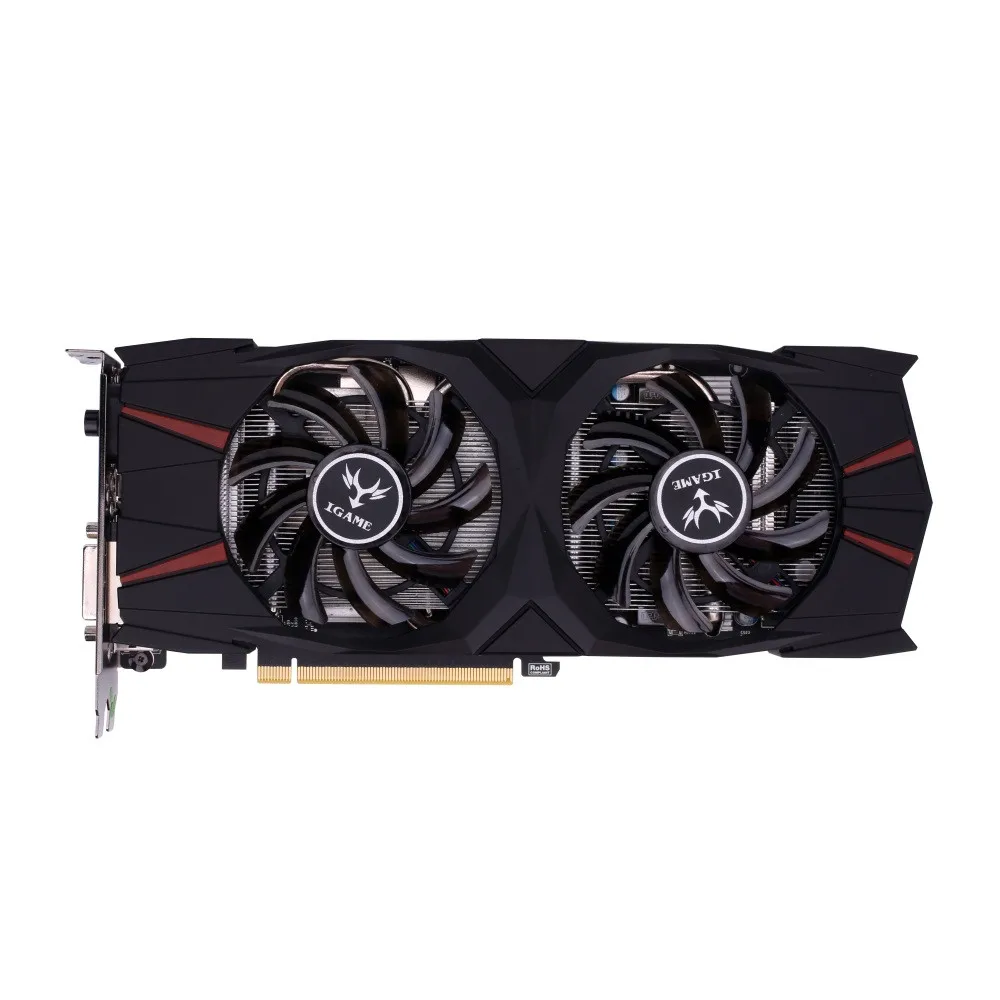 

Colorful IGame GTX 1060 Vulcan U 6G Video Card GeForce GTX 1060 GTX1060 Graphics 92bit GDDR5 PCI-E X16 3.0 2 Fans DVI+ HDMI + DP