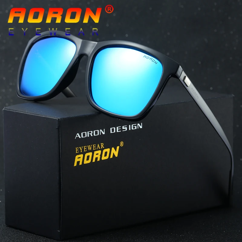 Мужские и женские солнцезащитные очки AORON брендовые поляризационные с логотипом