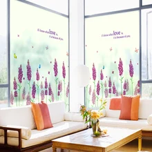 Пасторальный кухонного окна раздвижные двери ванной затенение-клей электростатического фильм матовое стекло фольги наклейки-78