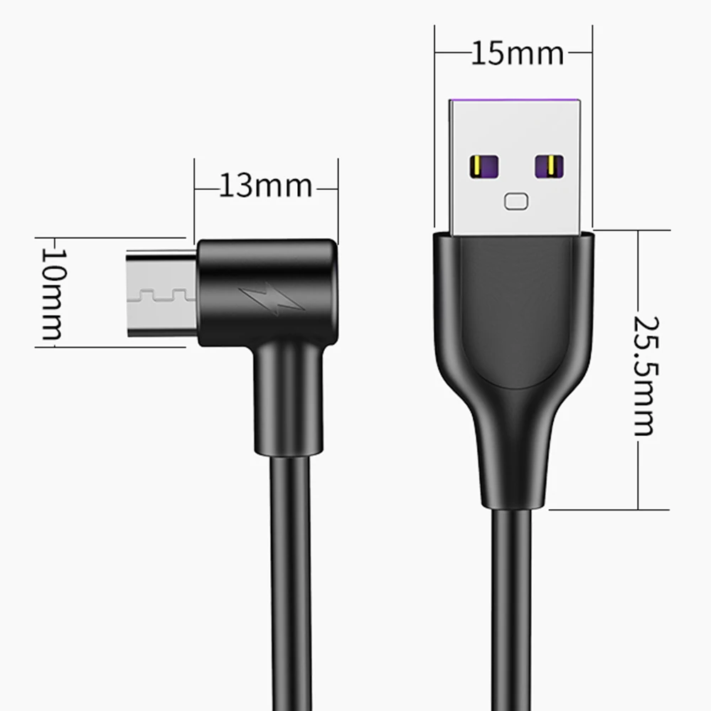 1/2/3 м Тип usb C 90 градусов кабель usb type-c функцией быстрой зарядки кабель Тип type-c для передачи данных Шнур Зарядное устройство разъемом спецификации usb type-C для samsung S8 S9 Note 9 8 Xiaomi Mi 9 8 6