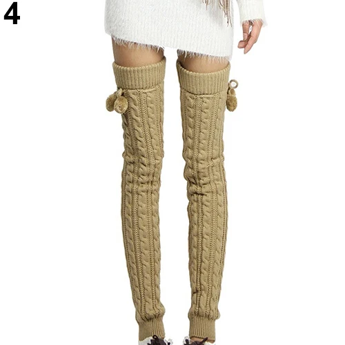 Женские зимние вязаные крючком гетры до бедра без ног 6DLC|boots leg warmers|leg warmersfootless thigh
