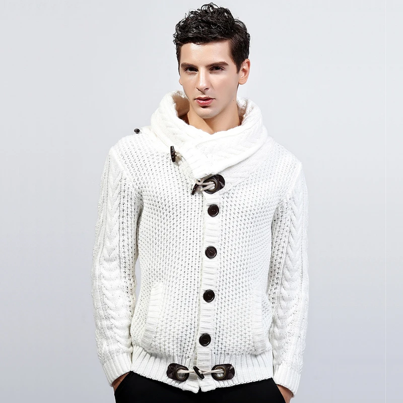 

iSurvivor 2019 Men Spring Autumn Thick Sweaters Pullovers Knitwear Male Casual Fashion Slim Fit Large Size Sweaters Outwear Men