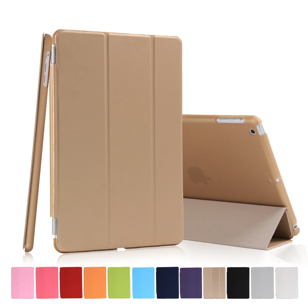 Чехол для for IPad Mini 1/2/3, golp 2 в 1 идеально подходит Магнитный искусственная кожа Smart Cover ПК прозрачный чехол для for IPad Mini 1/ 2/3