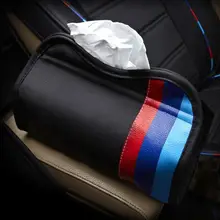 Кожаная автомобильная коробка для салфеток автоматический насос кассета аксессуары держатель креативная съемная коробка для бумажных салфеток Органайзер подходит для BMW Mini