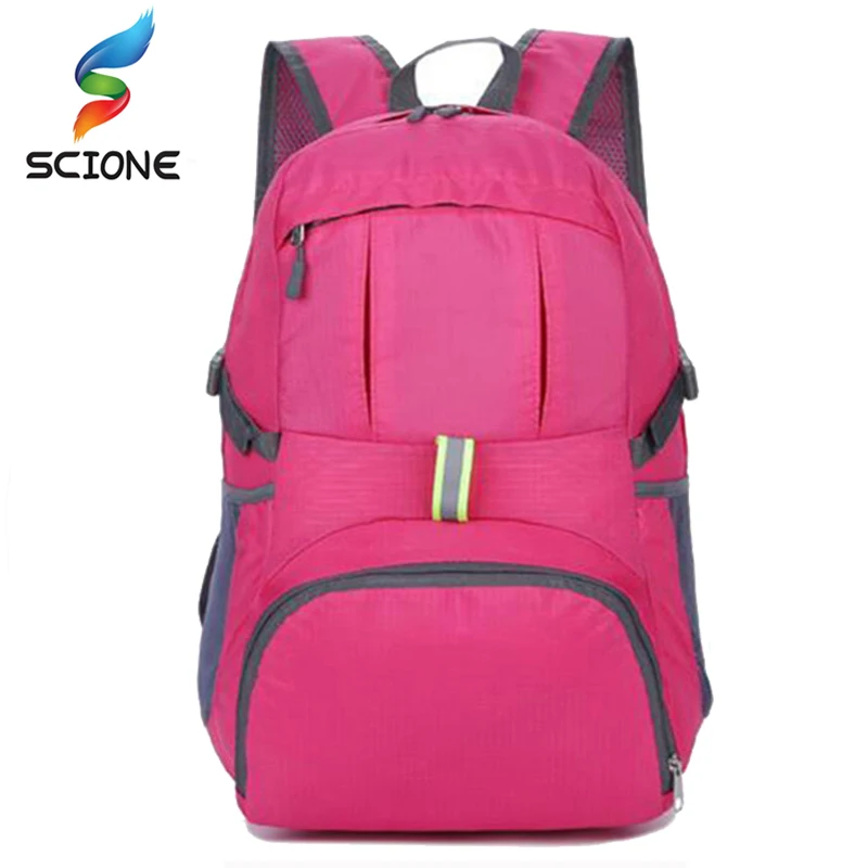 

New 2018 Vogue School Backpacks Portable Zipper Nylon Backpack Folding Daily Men Traveling Bagpack Rucksack Shoulder Bags f10