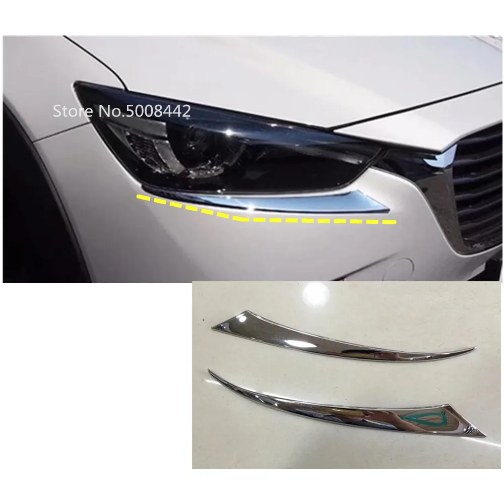 Для Mazda CX-3 CX3 2017 2018 2019 2020 передняя фара для кузова автомобиля лампа бровей рамка