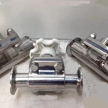 DN19 санитарный фитинг мембранный клапан SS304 хомут из нержавеющей стали